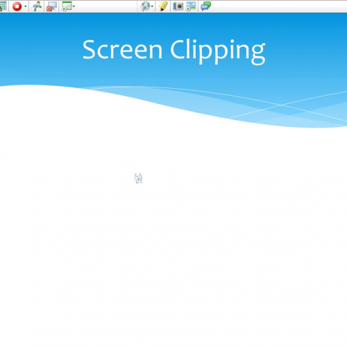 MS WORD 2010- Screen Clipping