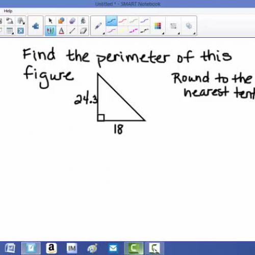 Distance formula and Perimeter of Triangles and Rectangles Review