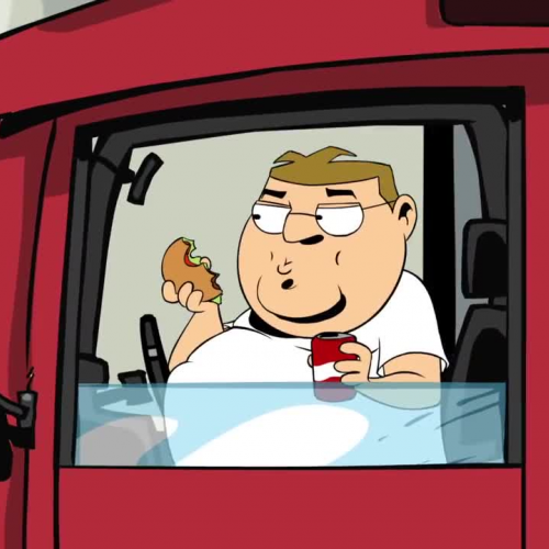 Cartoon Clip from Fat, Sick & Nearly Dead
