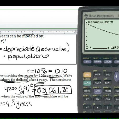 VIDEO 5- Exponential Decay Models