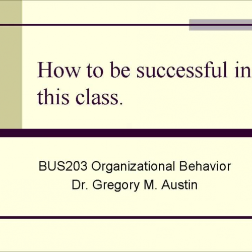 BUS203 Welcome Video