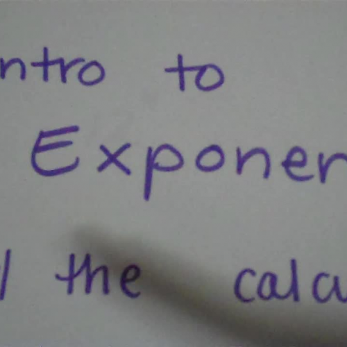 Intro To Exponents With Calculator