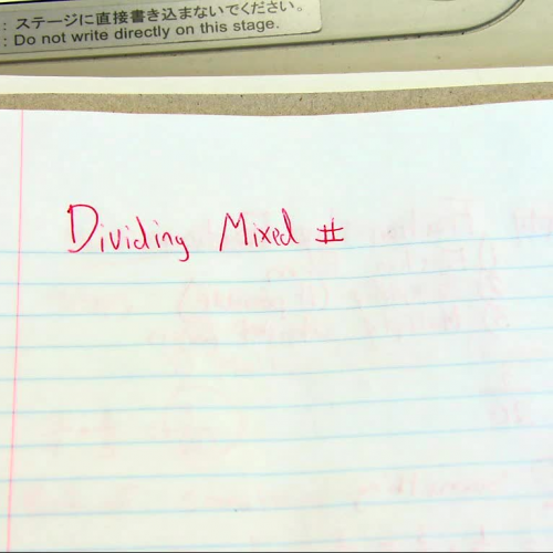 Dividing with Mixed Numbers