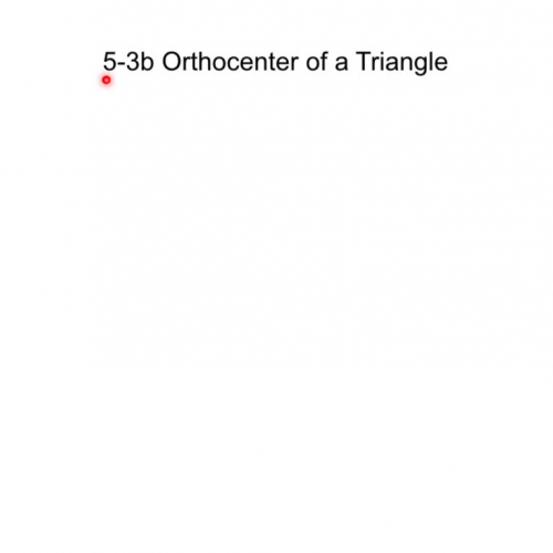 5-3b Altitudes of a Triangle
