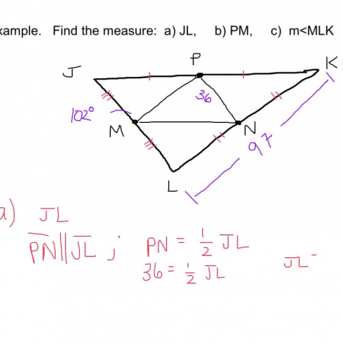 5-4 Midsegments of a Triangle