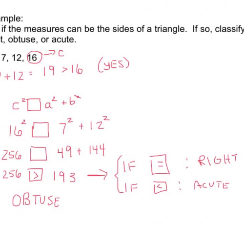 5-7 Theorems Involving the Pythagorean Theorem