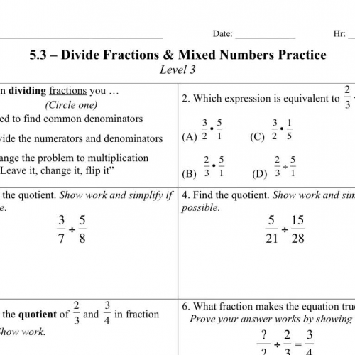 5.3 Practice Tutorial