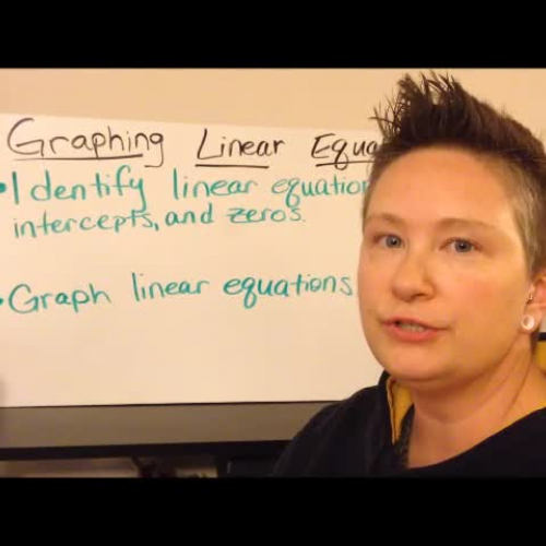 Graphing Linear Equations I