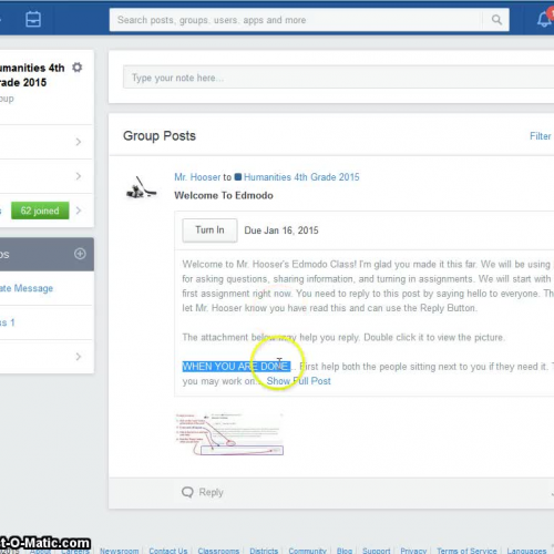 Edmodo Vid 5 How to Post a Reply