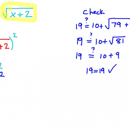 Solving a Radical Equation