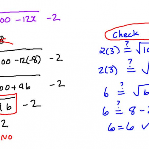 Solving a Radical Equation Notes