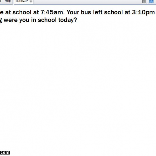 M5.10 ET Number Line both times given