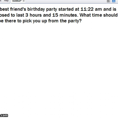 M 5.10 Elapsed Time with the beginning time given