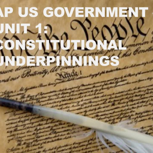 AP US Government - Unit 1 Review