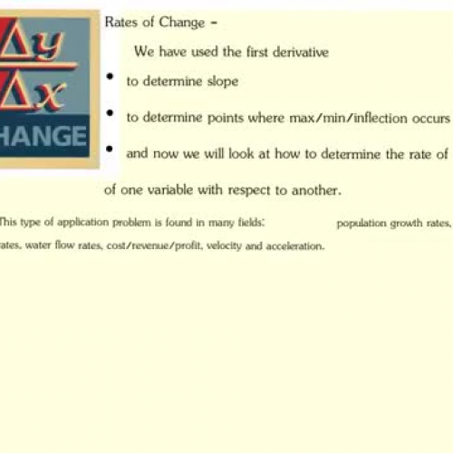 Rate of change