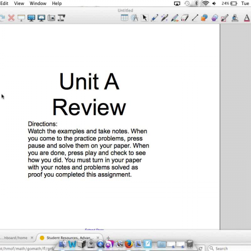 Unit A review