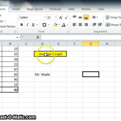 Excel Average Basic Table