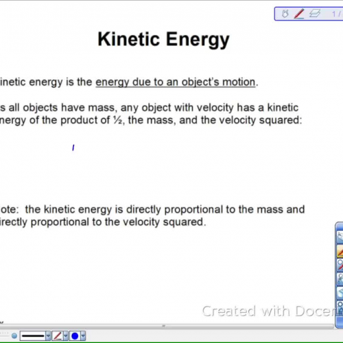 Kinetic Energy Lesson