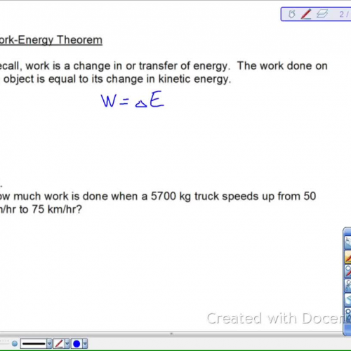 Work-Energy Theorem Lesson