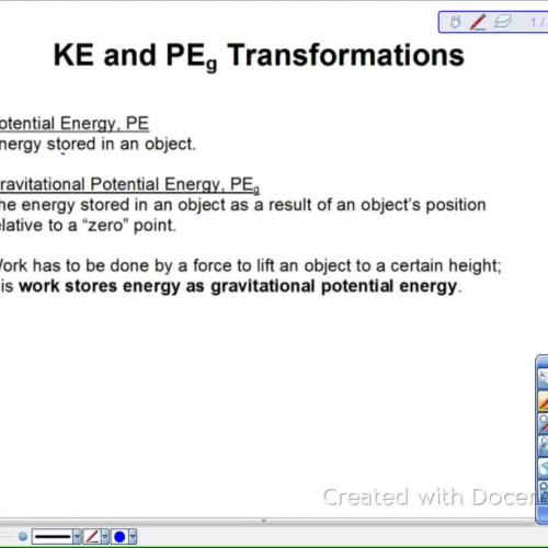 Conservation of Energy Lesson