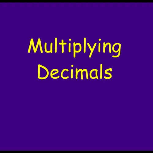 Multiplying Decimals