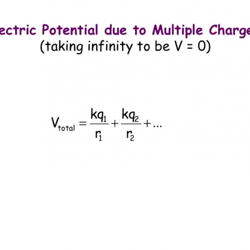 Electric Potential with Multiple Charges