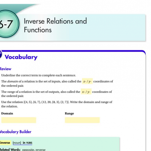 Inverse Functions