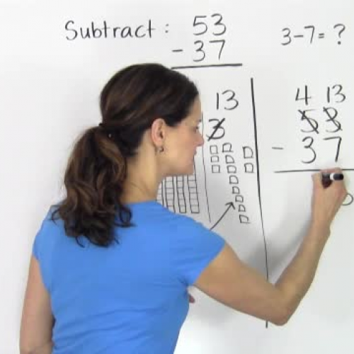 Subtract 2 Digit Numbers With Borrow