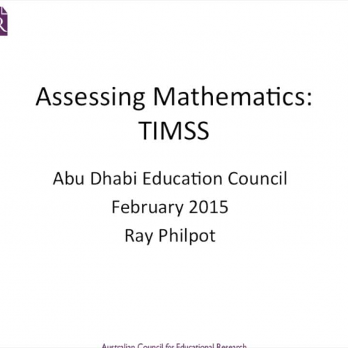 TIMSS Mathematics video for Abu Dhabi Schools