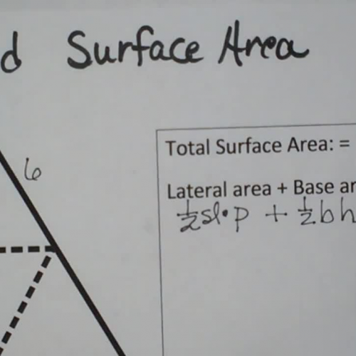 Surface area of a pyramid-Geometryy Help