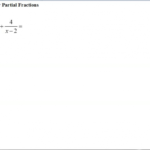 AP Calculus Notes Integration by Partial Fractions