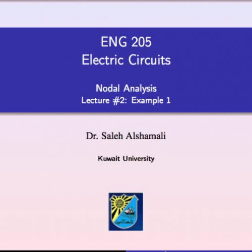 Node Voltage Method - Lecture #2 - Example 1