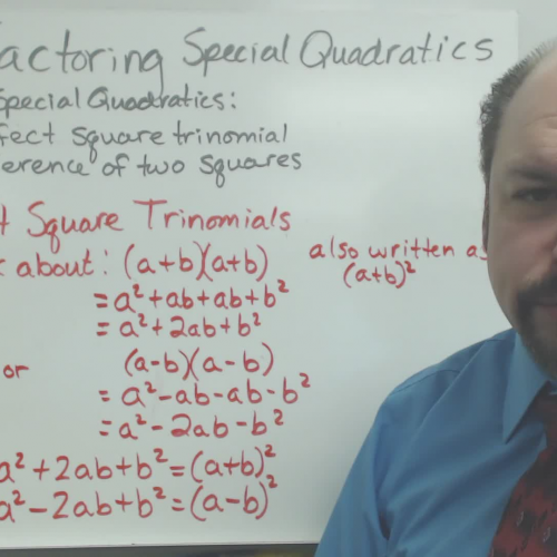 Factoring Special Quadratocs