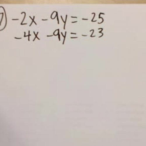 Solve Systems of Equations by Elimination: Part 1 (Homework #7)