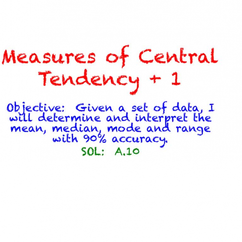 Measures of Central Tendency