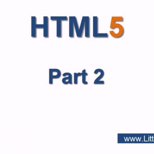 LittleWebHut.com HTML 5 Part  2