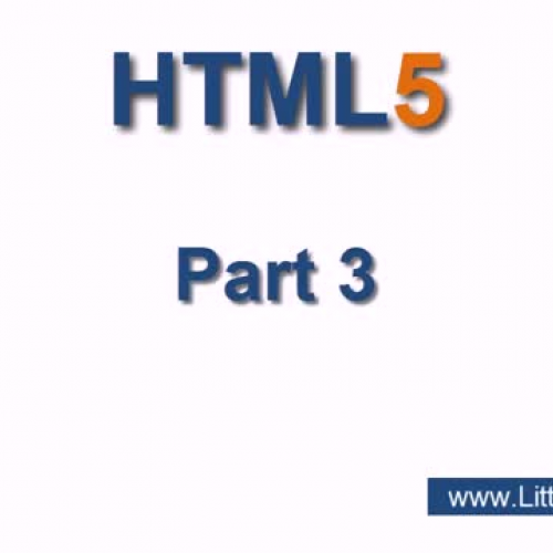 LittleWebHut.com HTML 5 Part 3