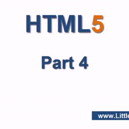 LittleWebHut.com HTML 5 Part 4
