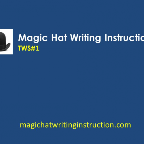 Writing Instruction for Middle School and High School Teachers and Students