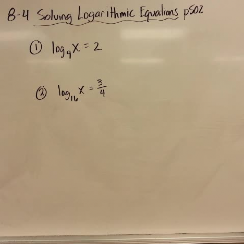 HLWW Algebra 2: lesson 8-4