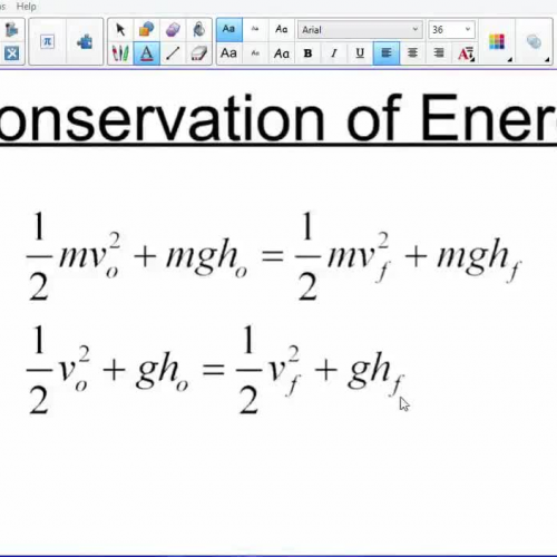 Conservation of Energy