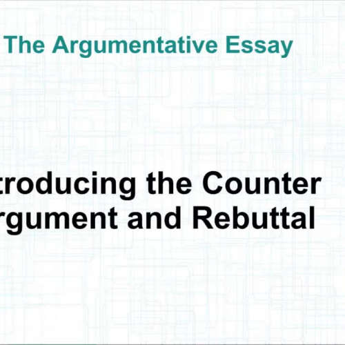 Counterclaims and Rebuttals