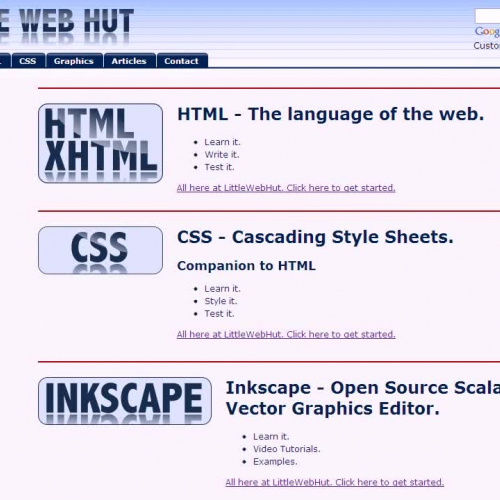CSS Tutorial for Beginners - part 4 of 4 - Positioning littlewebhut.com