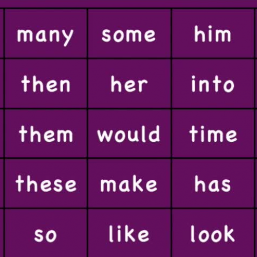 Estes Elementary Sight Words 51-75