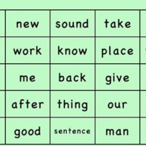 Estes Elementary Sight Words 100 - 125