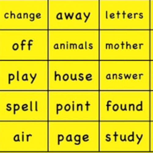 Estes Elementary Sight Words 176-200