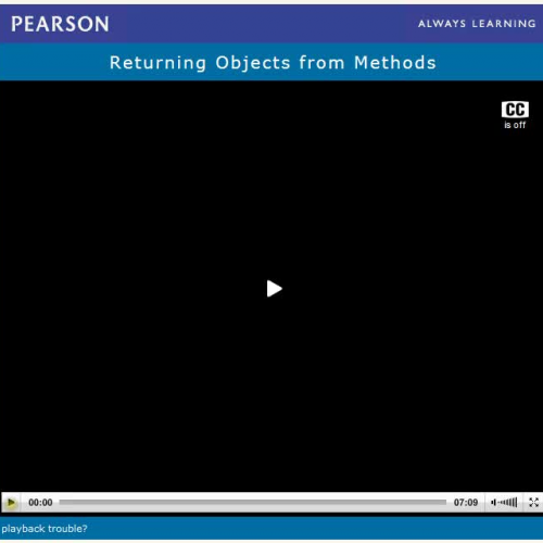 Returning Objects from Methods
