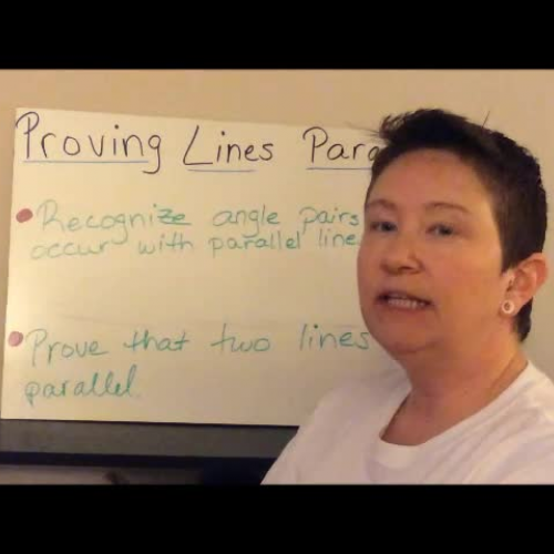 Proving Parallel Lines