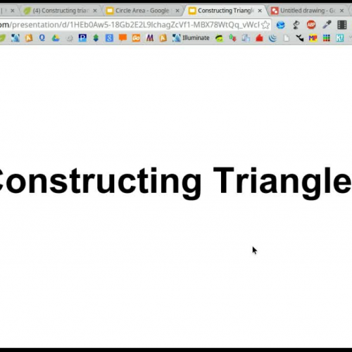 Constructing Triangles