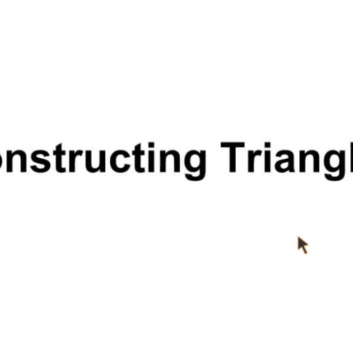 Constructing Triangles